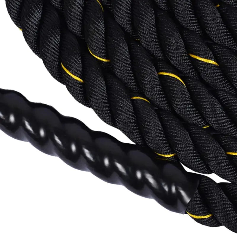 Heavy Jump Rope Skipping Rope Workout Battle Ropes for Men Women Total Body Workouts Power Training Strength Building Muscle - Korvel
