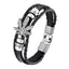 Bracelet en cuir tressé tendance pour hommes et femmes