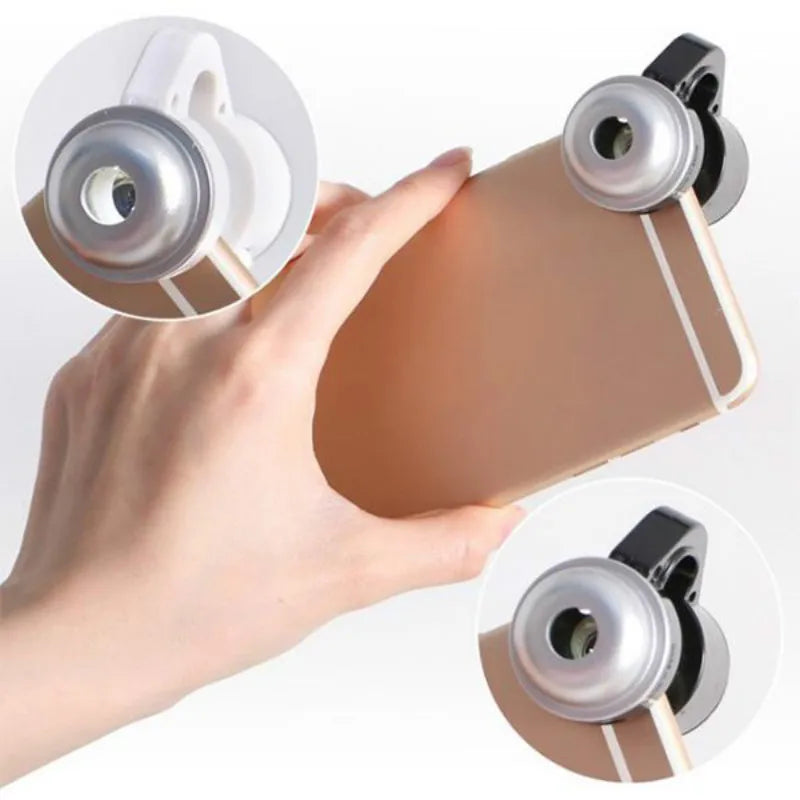 LED Mobile Phone Microscope 30X Cell Phone Clip Magnifying Glass Digital Microscope HD Camera for Smartphone PCB Inspection Tool - Korvel