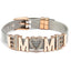 Conjunto de Pulseras de Acero Inoxidable Elegante con Charm de Corazón de Cristal