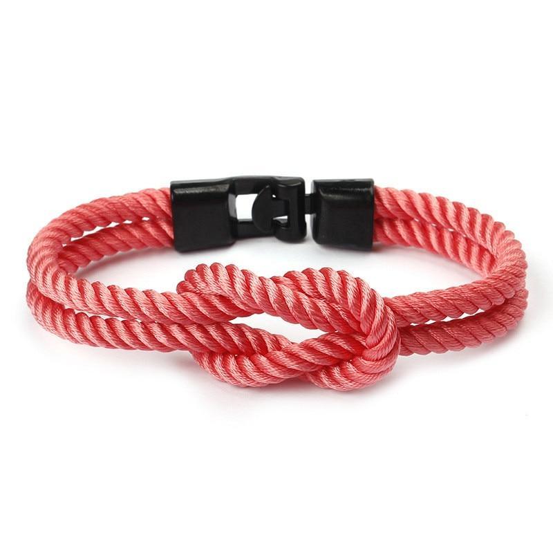 Bracelet en Nylon Tressé Multicouche Moderne et Élégant