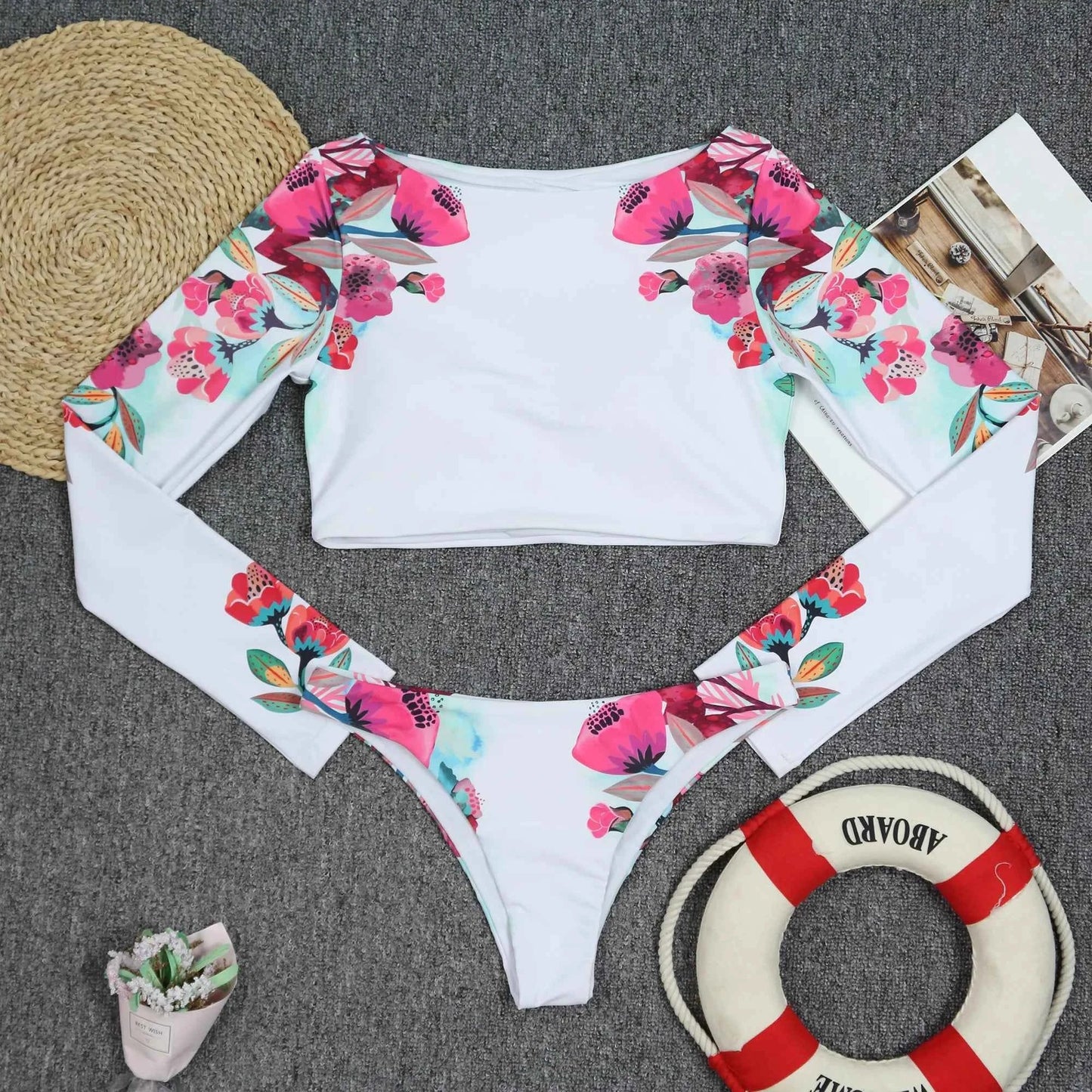 Ensemble de Maillots de Bain à Manches Longues Premium