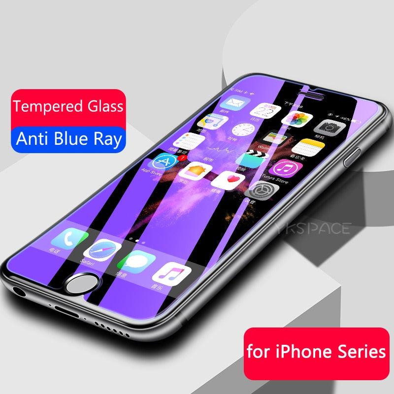 Protector de Pantalla de Vidrio Templado Anti Luz Azul en Paquete de 2 para iPhone
