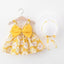 Robe d'été moderne pour bébé fille avec chapeau pour occasions spéciales