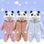 Combinaison Bébé Charmante avec Oreilles de Lapin - Jumpsuit en Coton