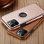 Coque de téléphone en cuir PU de luxe pour iPhone - Protection élégante