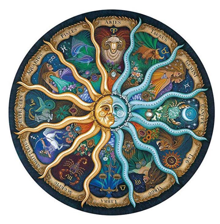 Puzzle en Jigsaw Géométrique Rond Arc-en-Ciel Coloré - 1000 Pièces