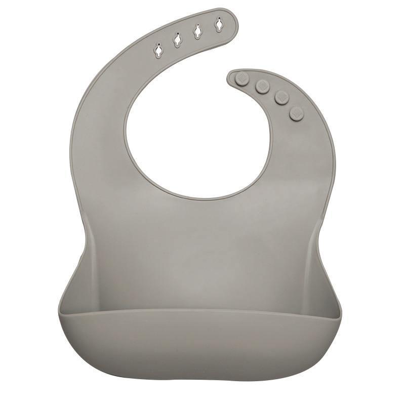 Bib de Silicona para Bebés con Pocket para Comida - Impermeable y Fácil de Limpiar