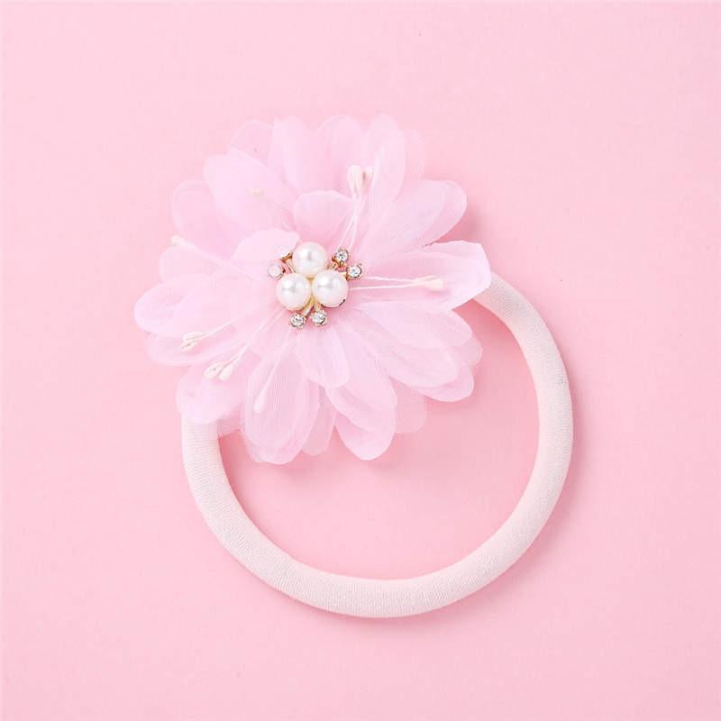 Elegant Handmade Baby Girl Hair Band with Rhinestone Crown - Perfect for Infants - Korvel