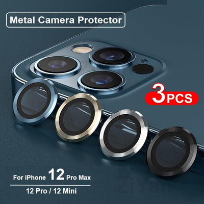 Premium Tempered Glass Camera Lens Protector for iPhone 12 Pro Max & More - Korvel