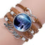 Classic Retro Wolf Head Leather Bracelet for Men & Women