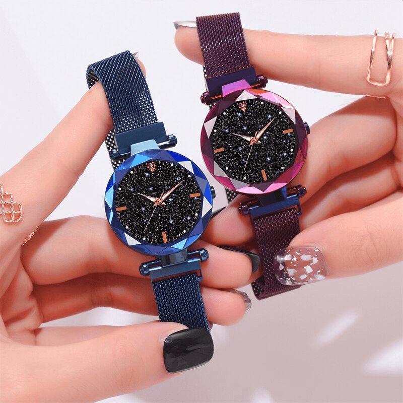 Montre de Femme Luxe Ciel Étoilé - Design Magnétique Étanche