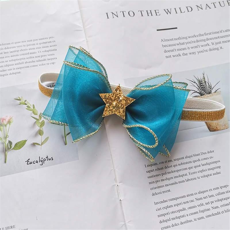 Luxury Pearl Handmade Bowknot Crown Headband for Baby Girls