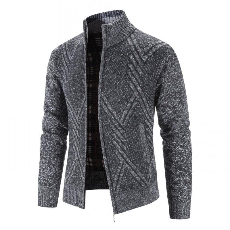 Elegant Slim Fit Fleece Jacket for Men