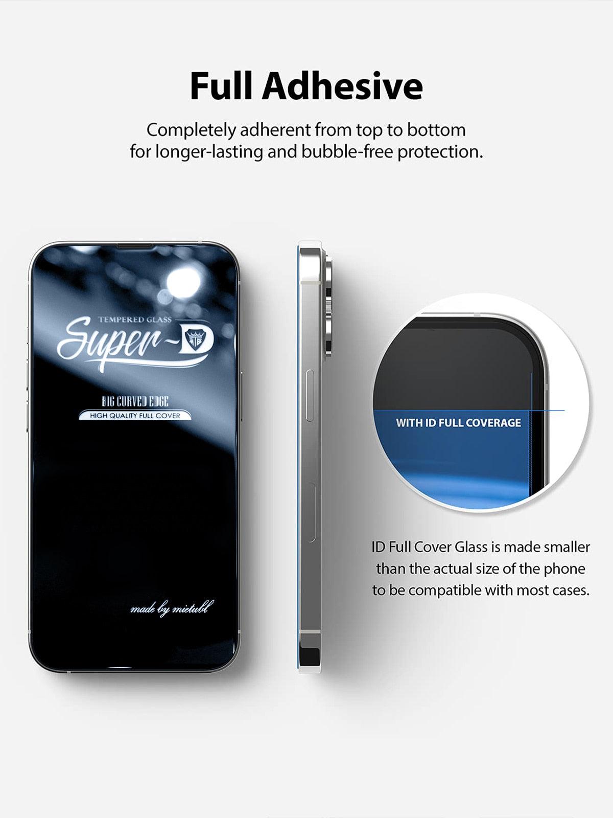Protector de Pantalla de Vidrio Templado Premium 2PCS para iPhone 14/13
