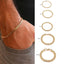 Men's Gold Tone Curb Link Bracelet - Stainless Steel Elegance