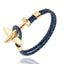 Pulsera de Ancla de Aviación de Acero Inoxidable Dorado para Hombres y Mujeres
