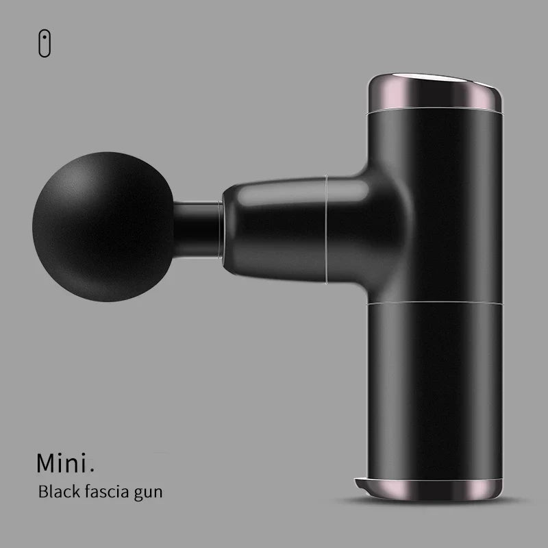 Mini Electric Massage Gun Deep Muscle Fascial Body Massager Gun Tissue Percussion Small Fitness Equipment Acid Relief Pain Relax - Korvel