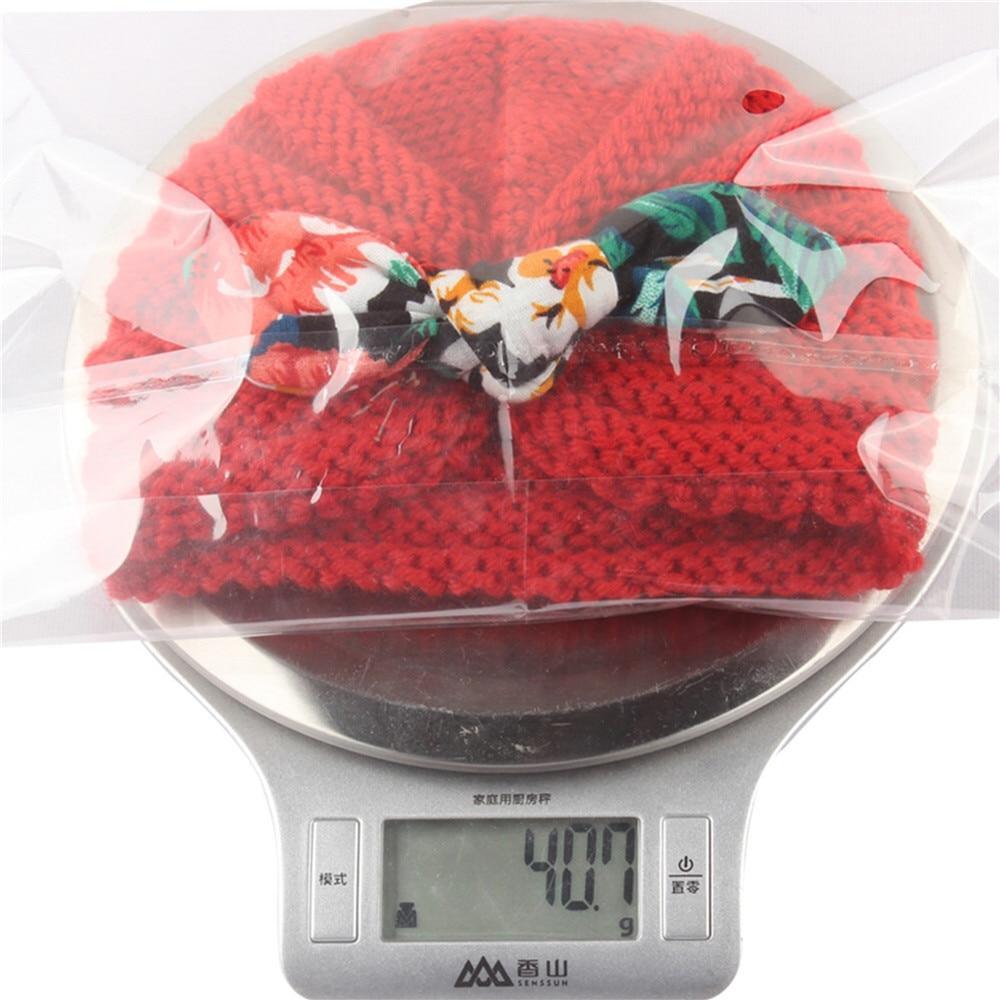Charming Handmade Cotton Baby Turban Hat with Colorful Bow for Boys and Girls - Perfect for Autumn and Winter - Korvel