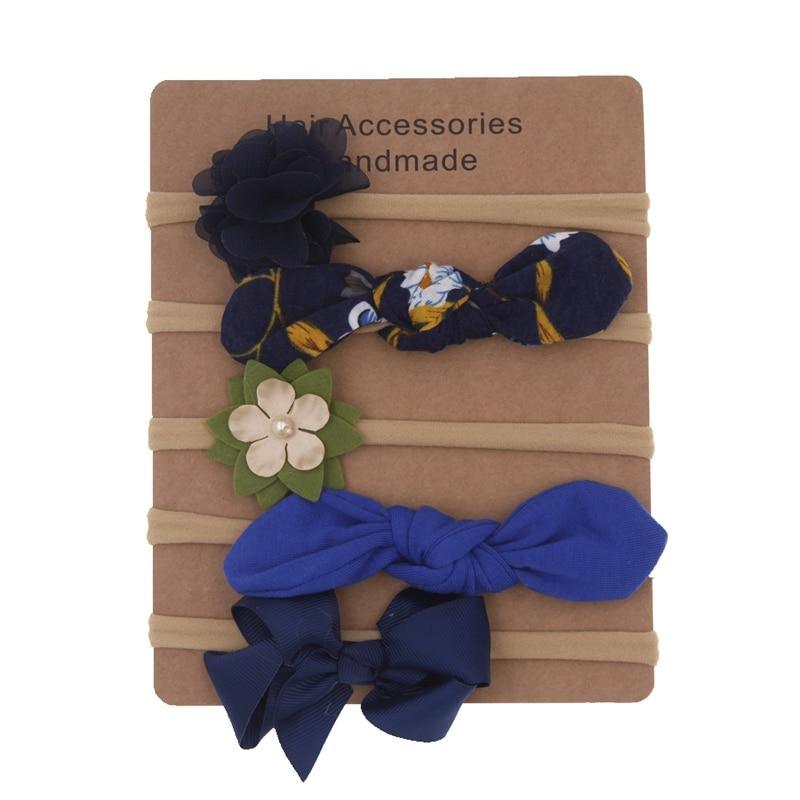 Ensemble de bandeaux floraux faits main pour bébé - Accessoires capillaires doux