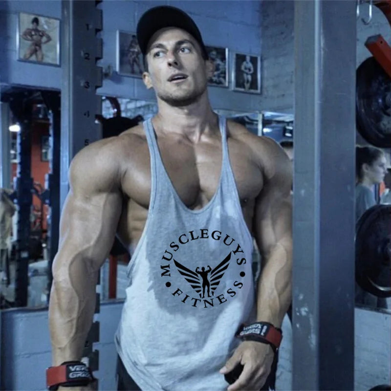 FlexFit Men's Muscle Gym Tank - Premium Sleeveless Sportswear