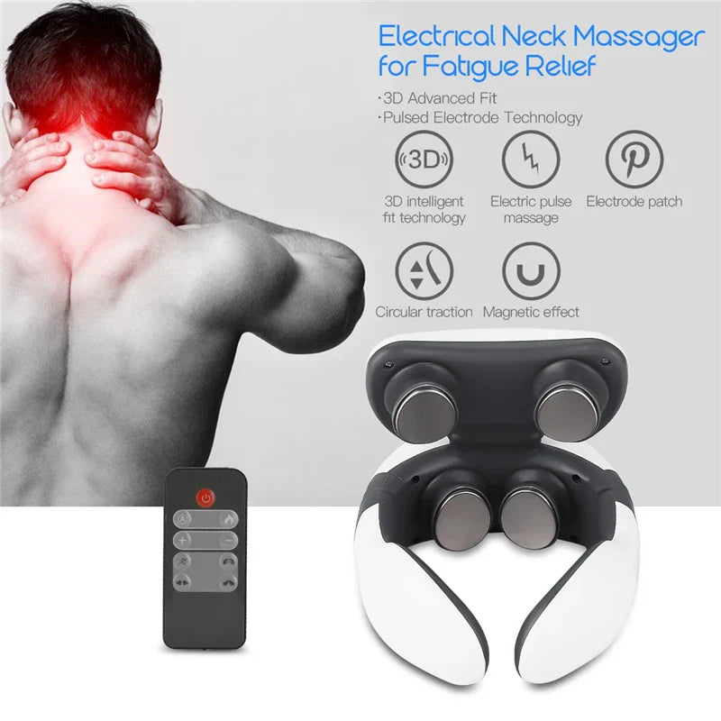 Massager de Cou à Vibration par Pulsation Magnétique
