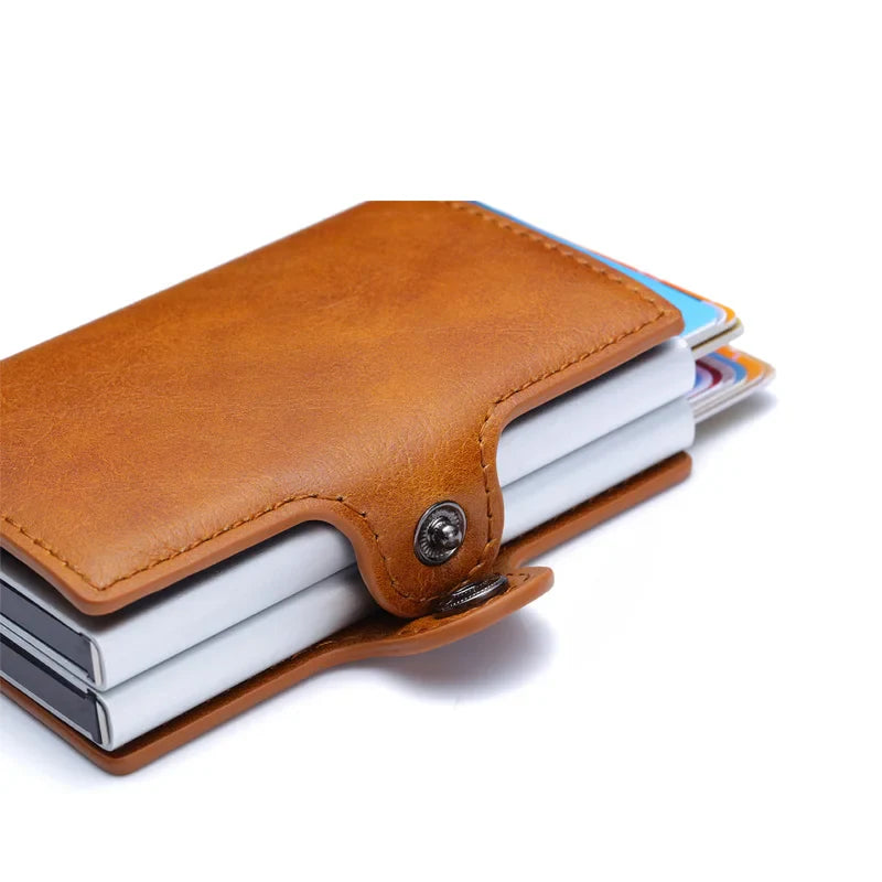 Carbon Fiber Leather Men Wallet Money Bag - Korvel