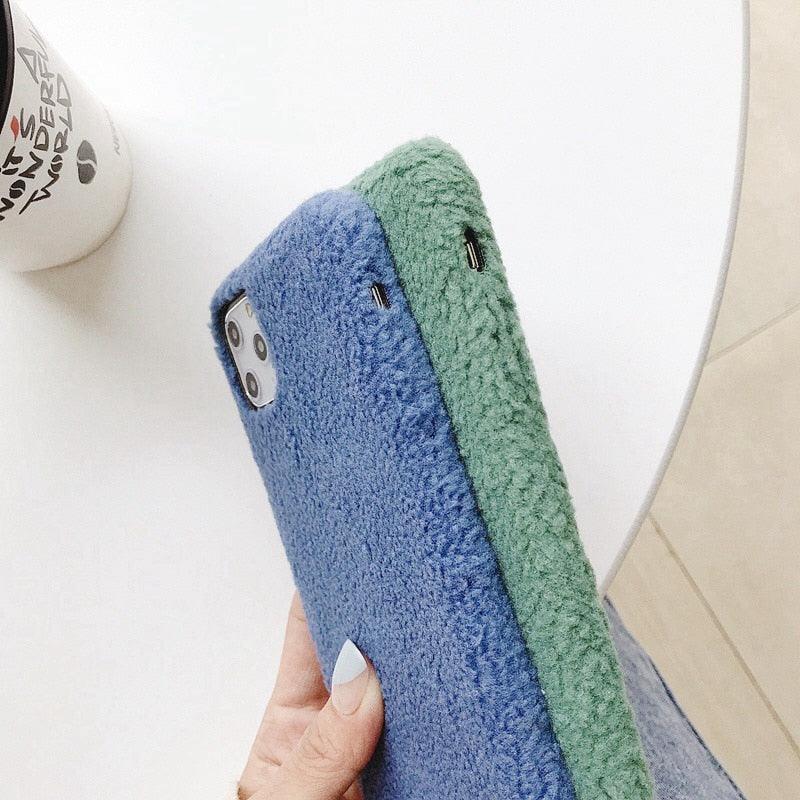 Furry Fluffy Phone Case for iPhone - Stylish Protection