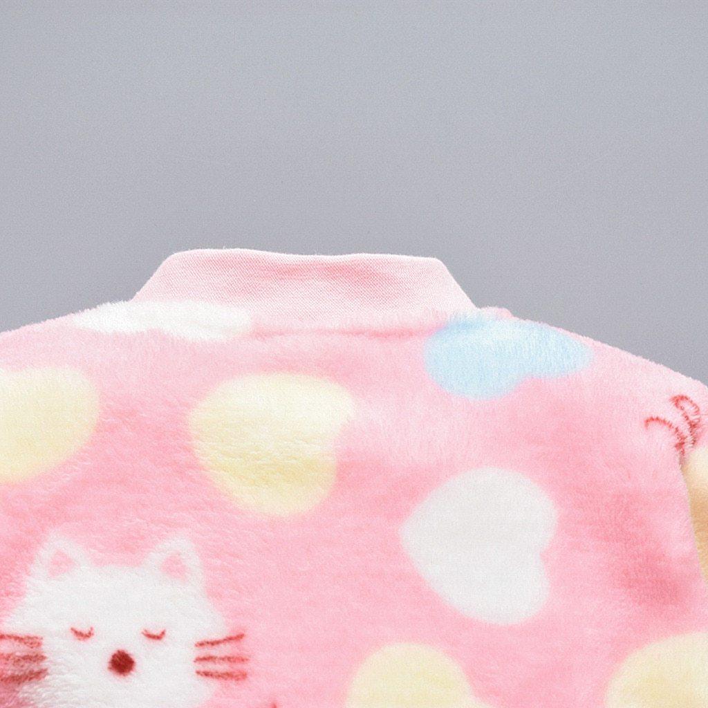 Premium Cartoon Animal Fleece Baby Jumpsuit