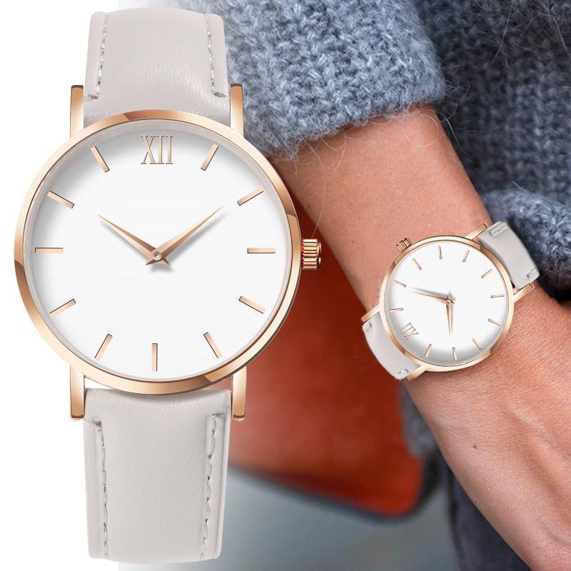 Montre Quartz en Cuir Élégante pour Femmes STEVVEX