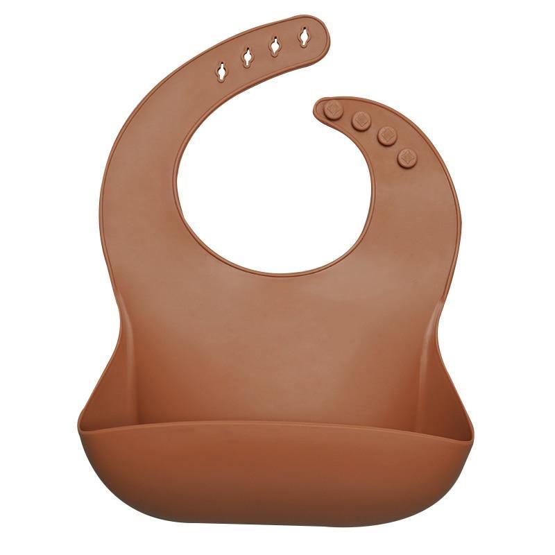 Bib de Silicona para Bebés con Pocket para Comida - Impermeable y Fácil de Limpiar
