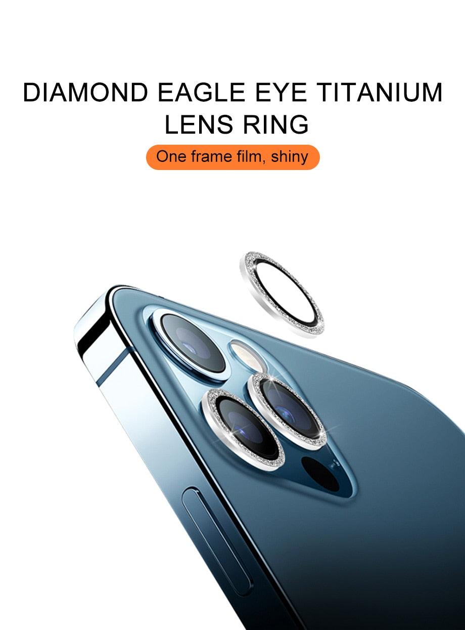 Glitter Diamond Camera Lens Protector for iPhone