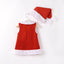 Ensemble Robe de Princesse de Noël et Chapeau Nœud pour Nouveau-nés