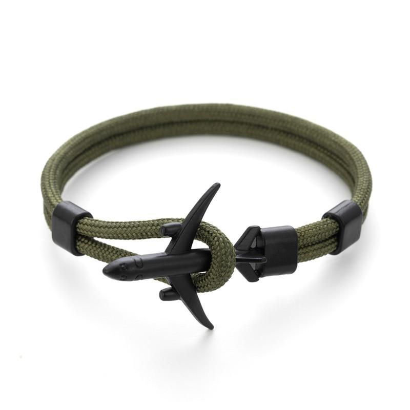 Pulsera de Ancla Negra Moderna y Elegante para Hombres y Mujeres