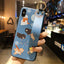 Cartoon Cat Wrist Strap Phone Case for iPhone