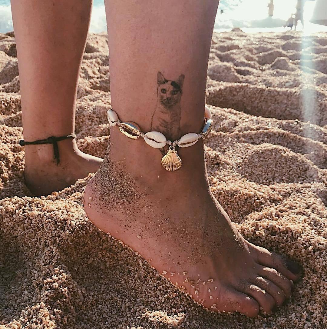 Bracelet de cheville en coquillage étoilé bohème de luxe pour femmes