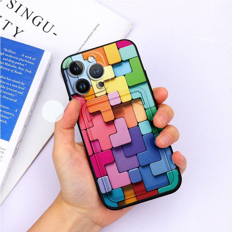 Coque de portefeuille en silicone charmante pour iPhone 13 Pro Max