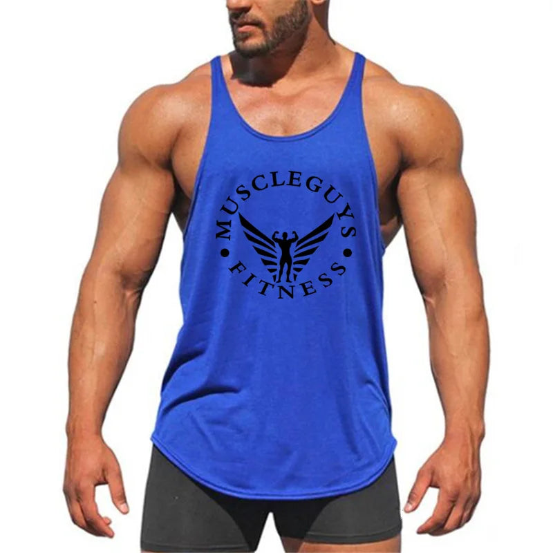 FlexFit Men's Muscle Gym Tank - Premium Sleeveless Sportswear