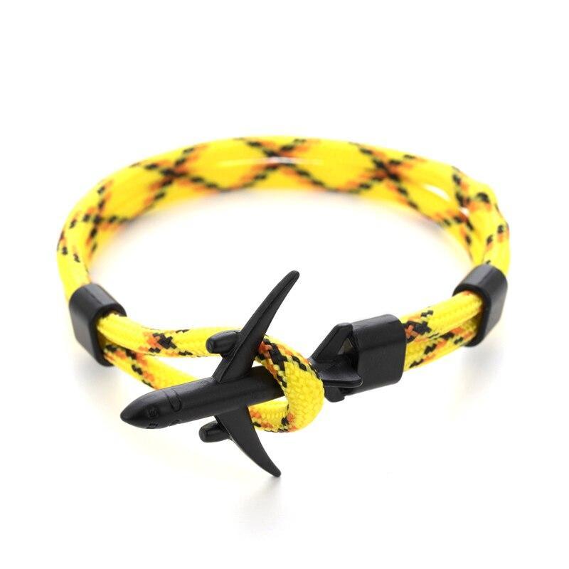 Pulsera de Ancla Negra Moderna y Elegante para Hombres y Mujeres