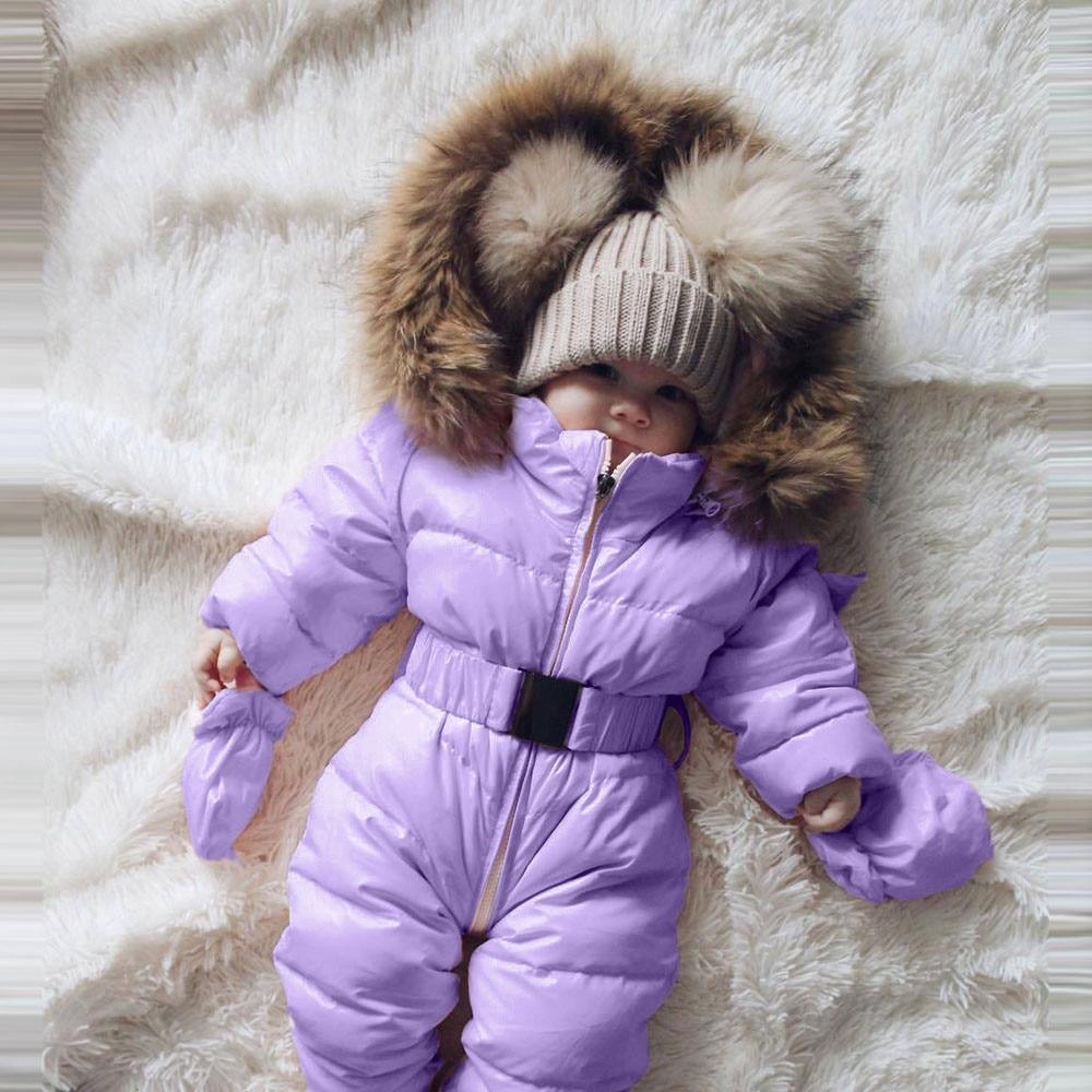Premium Hooded Snowsuit for Infants - Warm & Stylish