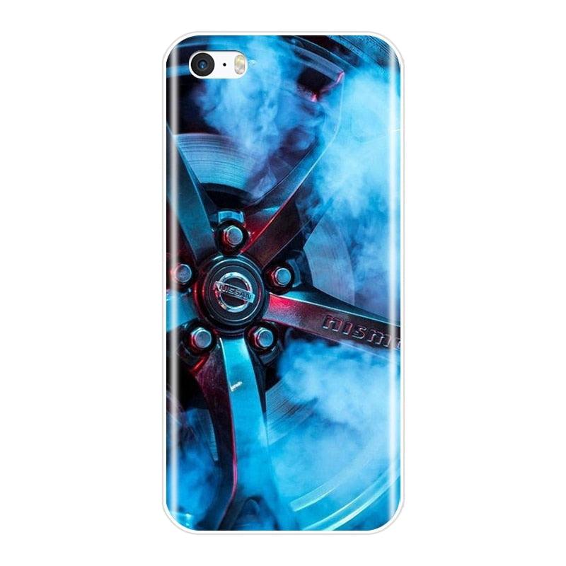 Coque de téléphone en silicone flexible et transparent mignonne pour iPhone