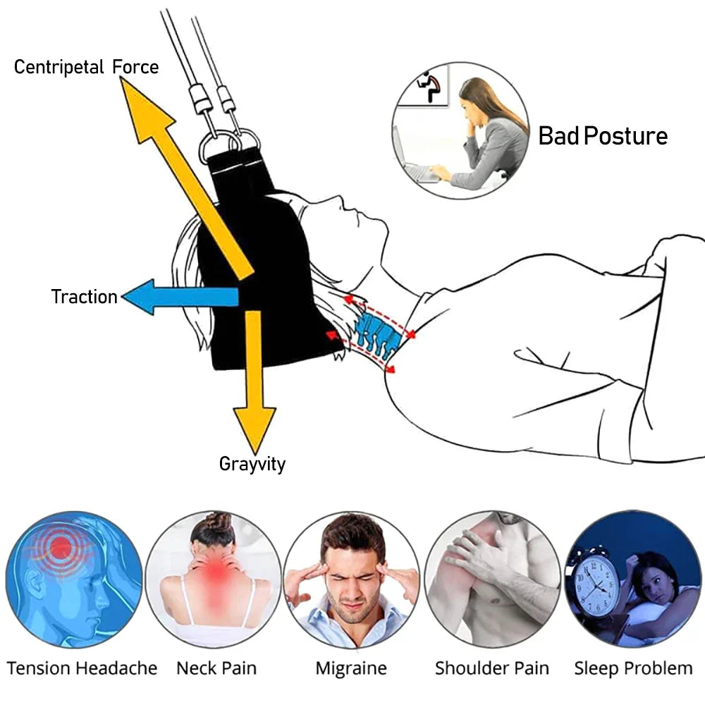 Juego de Hamaca para Cuello Portátil para Relajación y Comodidad