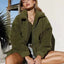 Autumn & Winter Lamb Hair Pocket Cotton Coat