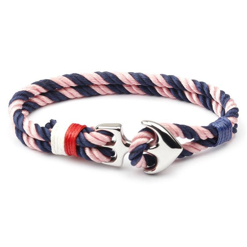 Pulsera de Ancla de Acero Inoxidable Náutica de Moda para Hombres