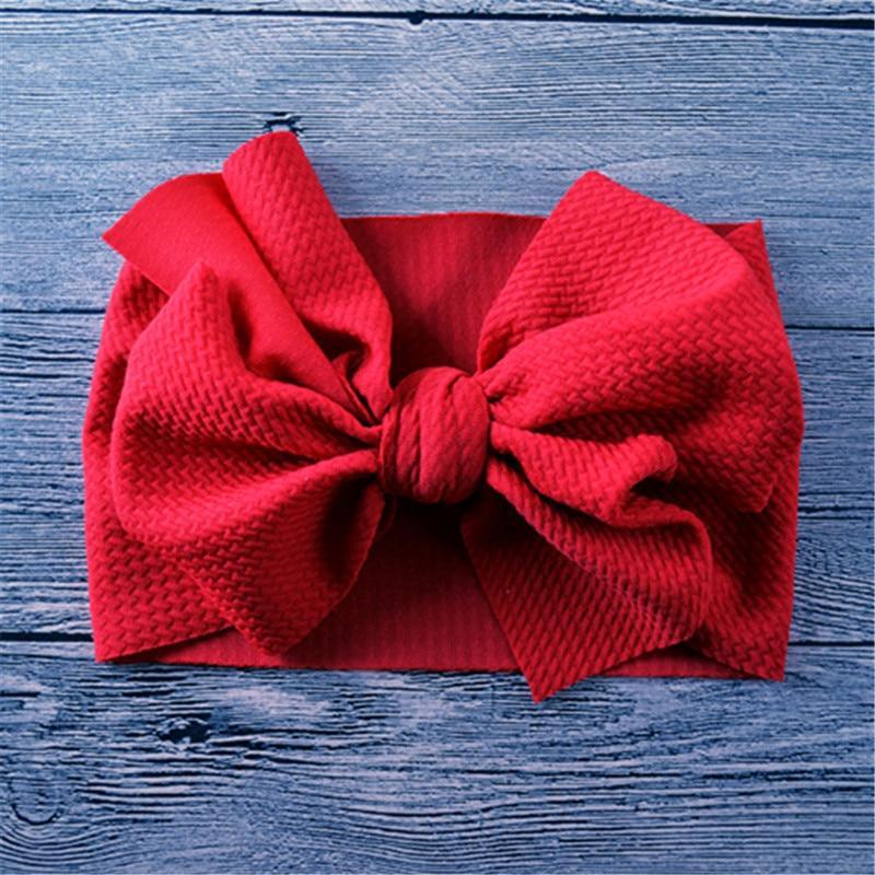 Nouveau bandeau large avec nœud pour bébés filles
