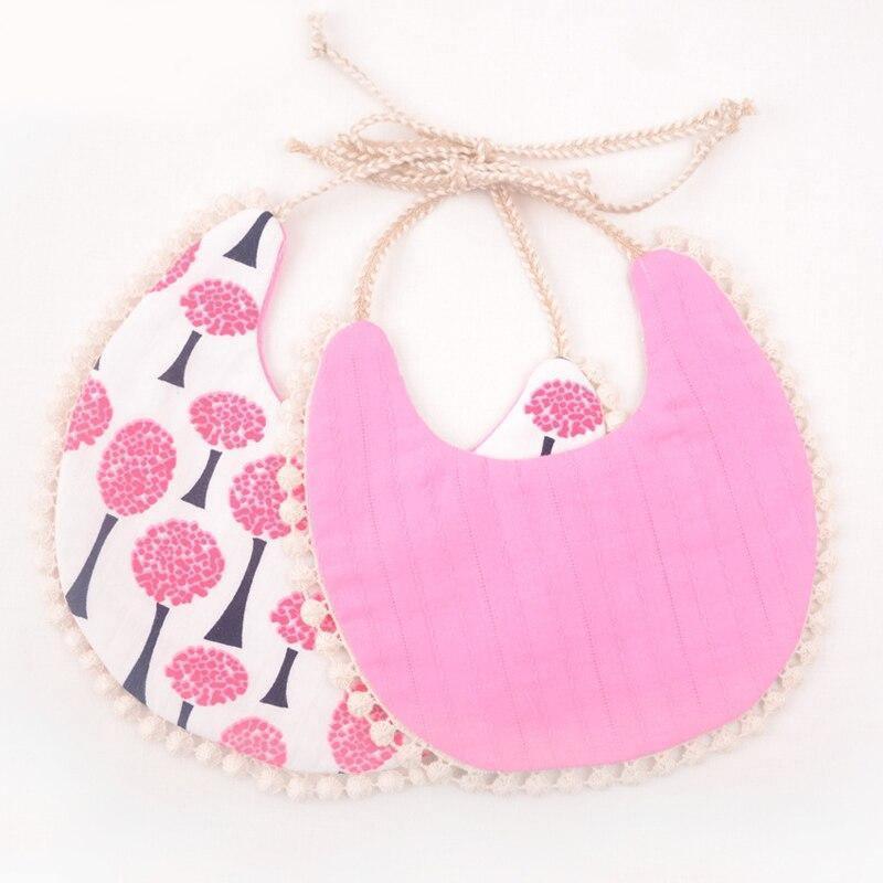 Double-Deck Infant Bibs - Stylish Cotton Linen for Toddlers