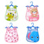 Bavoirs imperméables ajustables à imprimé animal pour enfants