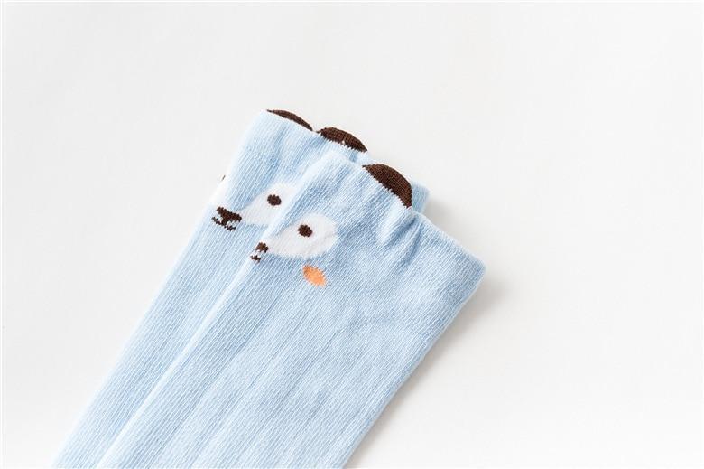 Chaussettes Bébé Blanches Montantes Premium - Design Antidérapant en Coton