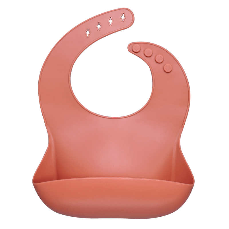 Bib de Silicona para Bebés con Pocket para Comida - Impermeable y Fácil de Limpiar