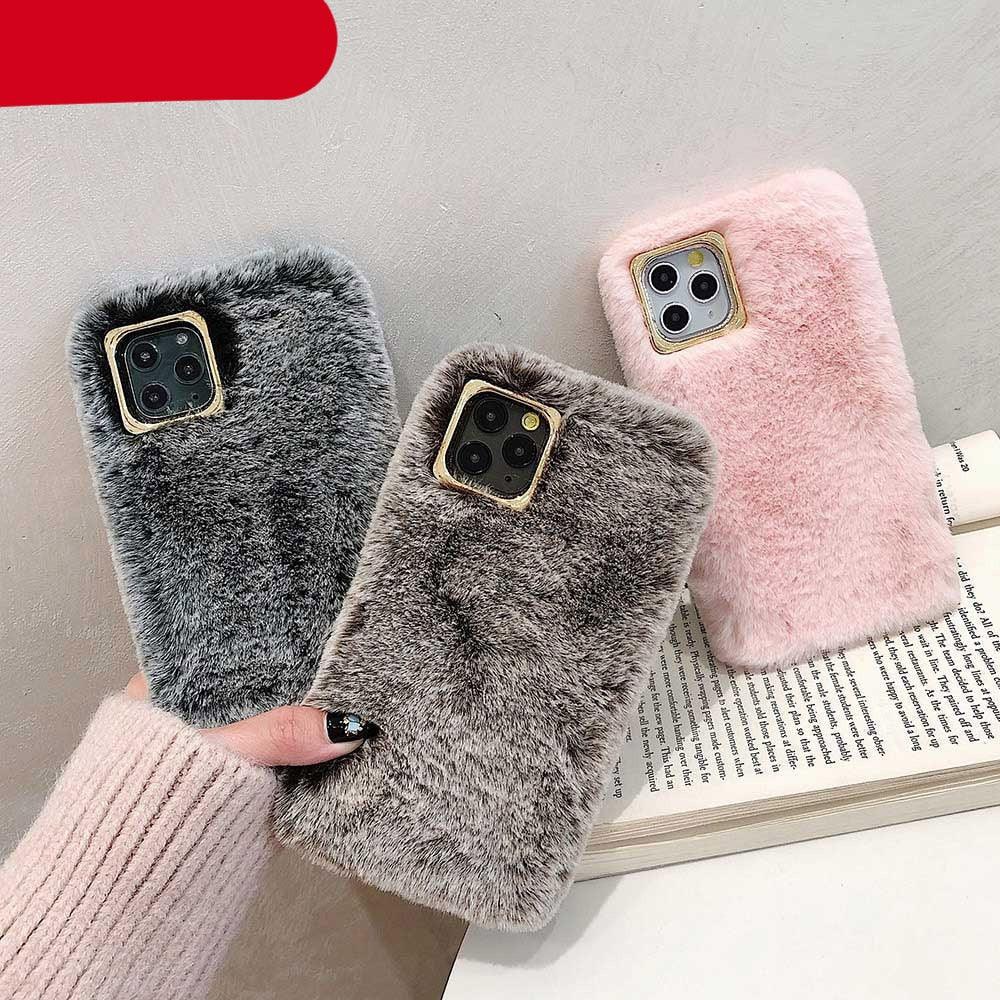 Fashion Plush Leopard Phone Case for iPhone Models
